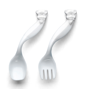 Little Penguin Pororo Stainless Spoon Fork Set Kids Cutlery Utensils Easy grip 