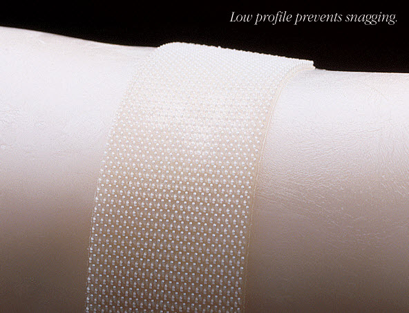low profile hook and loop tape