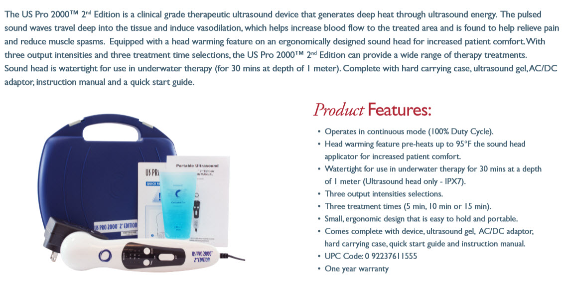 US Pro 2000 Ultrasound Device ON SALE - FREE Shipping