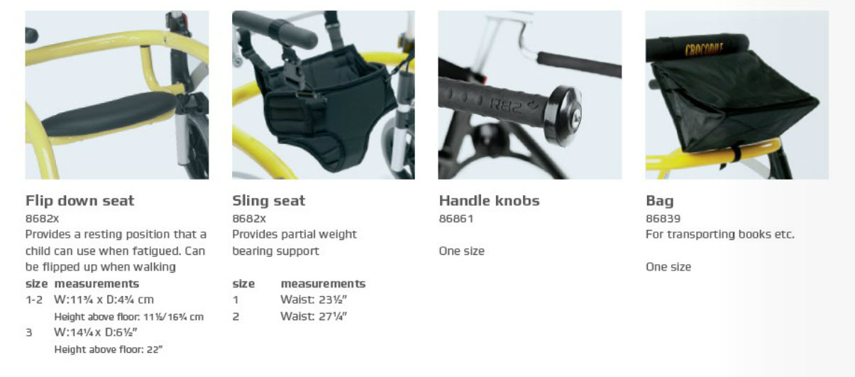 Snug Seat Crocodile Gait Trainer FREE Shipping