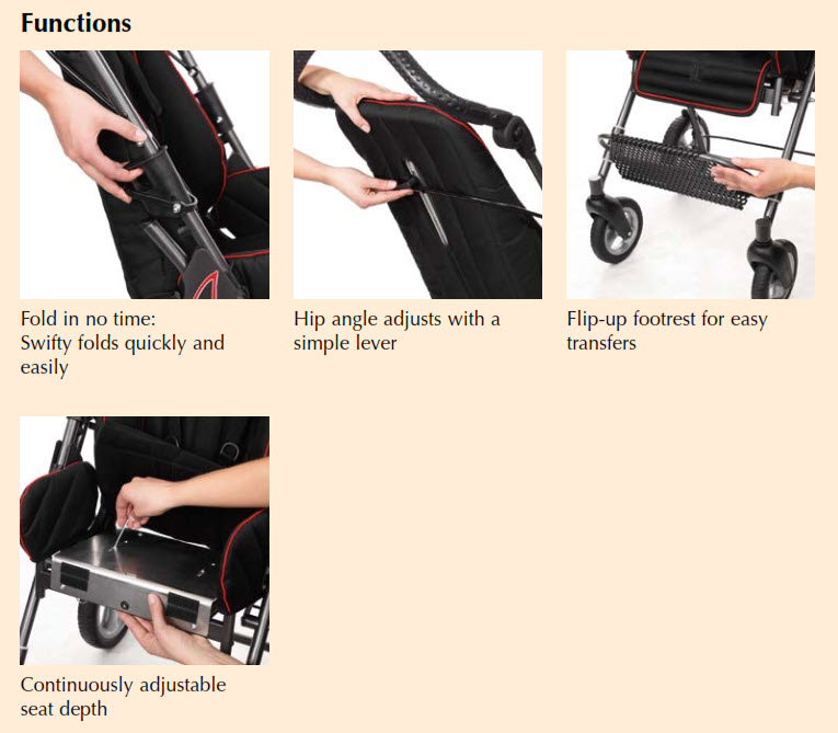 Swifty Foldable Special Needs Stroller FREE Shipping