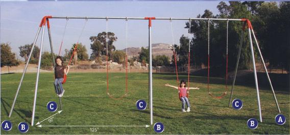 Jensen Swing Heavy Duty Commercial Swing Sets
