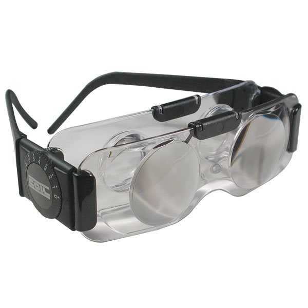 Handsfree Binokular Lupe ZD/MG81007B Vergrößerung 1,5х 2x 2,5х 3,5х Glaslinsen 