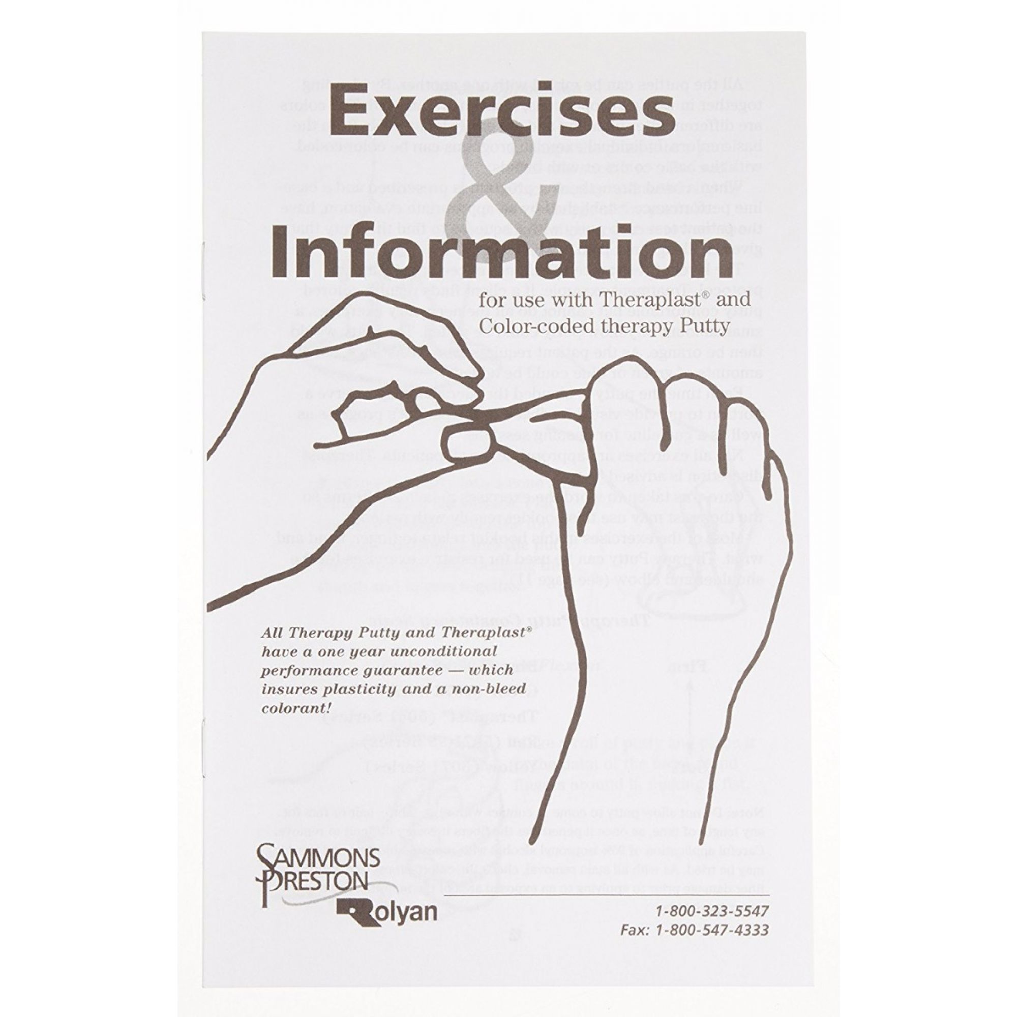 Therapy Putty Hand Exercise Book FREE Shipping