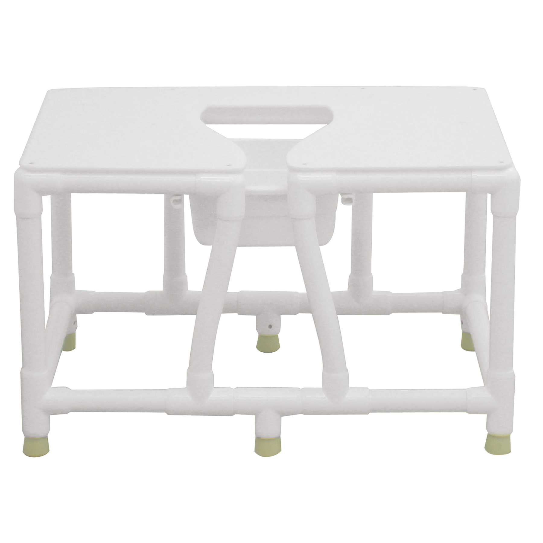 PVC Framed NonSlip Bedside Commode by MJM