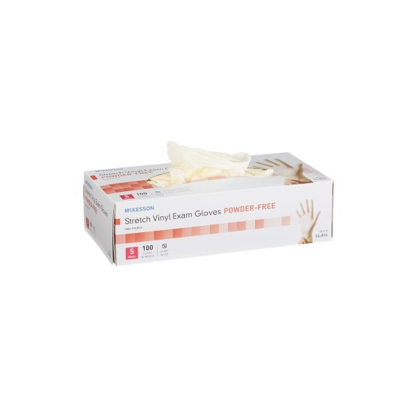 McKesson Vinyl Exam Gloves Smooth Gloves