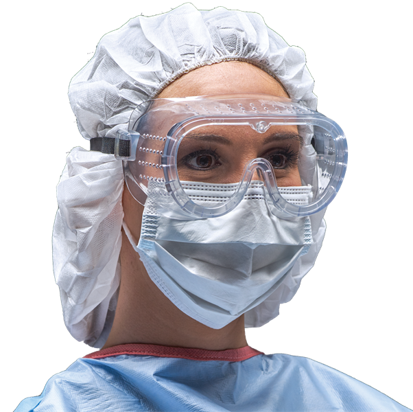 Durable Snug-Fitting Protective Goggles for Fluid Protection, 100 Count