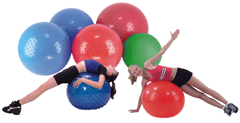 CanDo Inflatable Exercise Ball - Sensi-Ball - Red - 39 CanDo Inflatable Exercise Ball - Sensi-Ball - Red - 39
