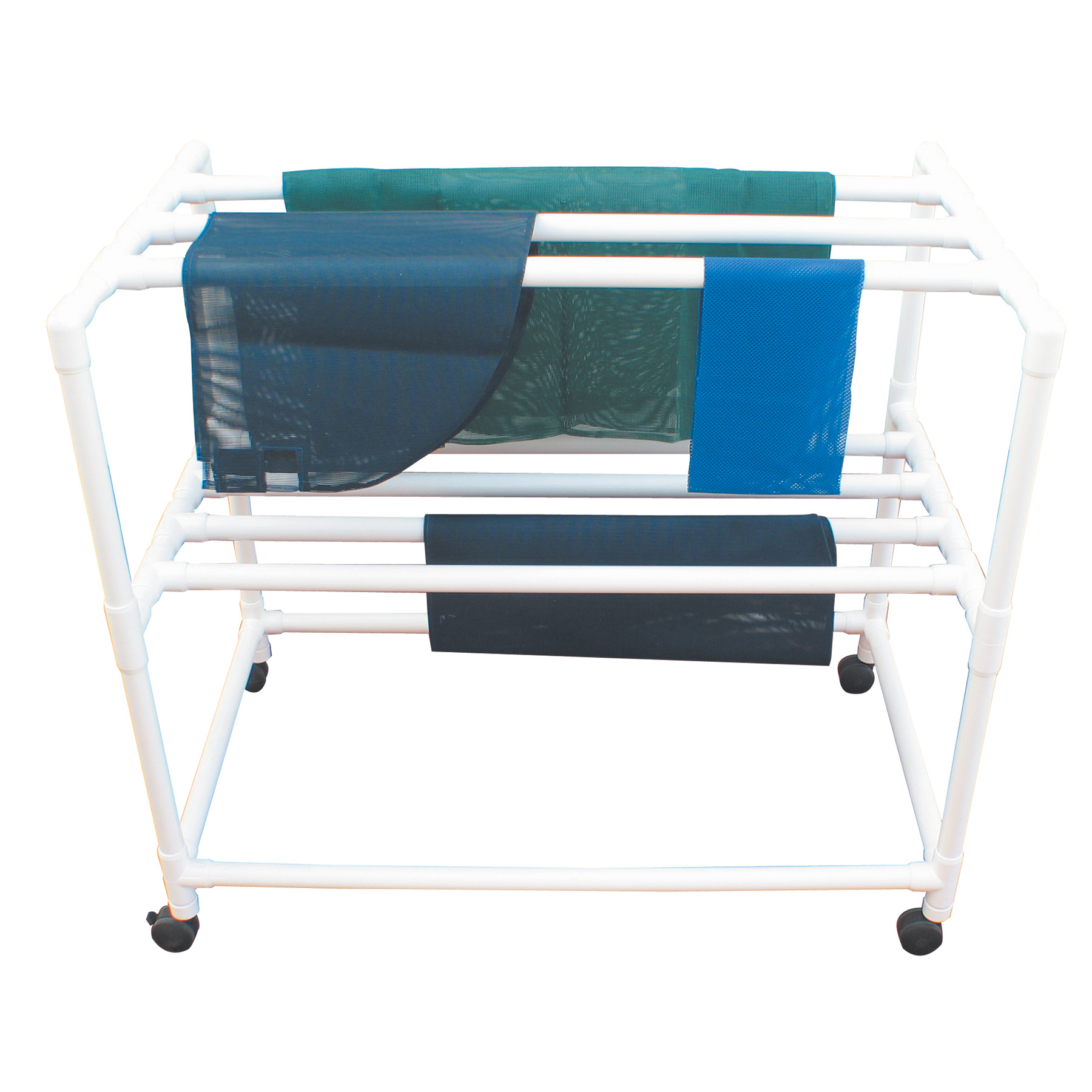 Mobile Rolling PVC Clothes Drying Rack FREE Shipping