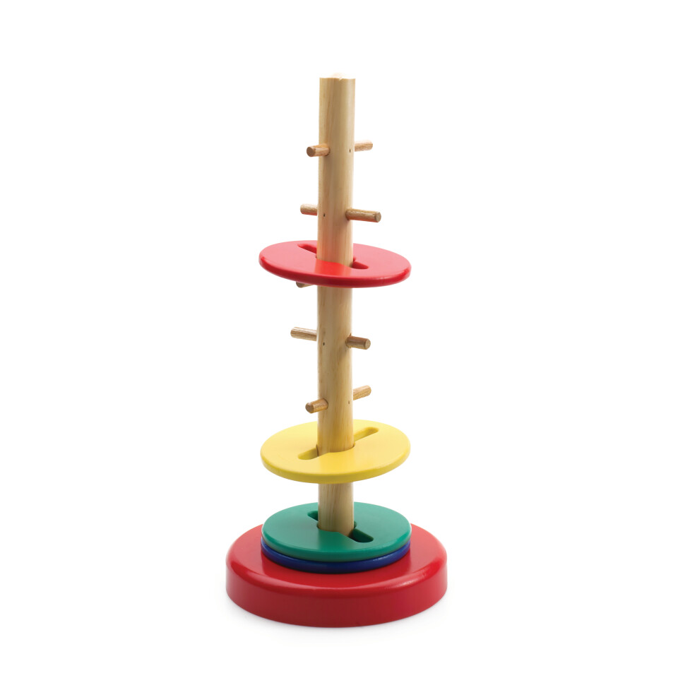 Rotating Wooden Disc Challenge Puzzle