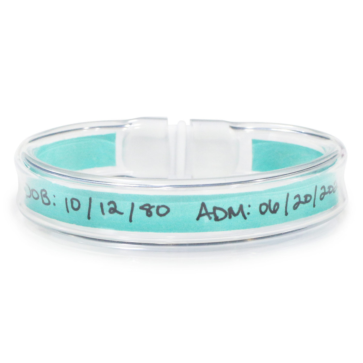 Durable Patient Identification Wristbands with Color Inserts and