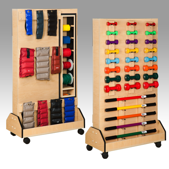 Galaxy DualRac Physical Therapy Equipment Rack