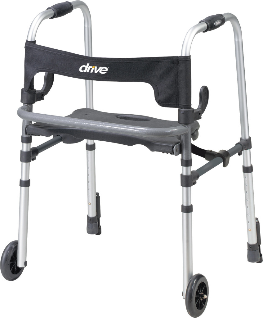Drive Medical Clever Lite Ls Walker With Flip Up Seat