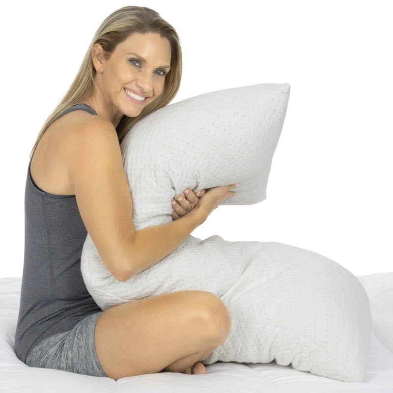 Full Body Memory Foam Pillow By Vive Health 