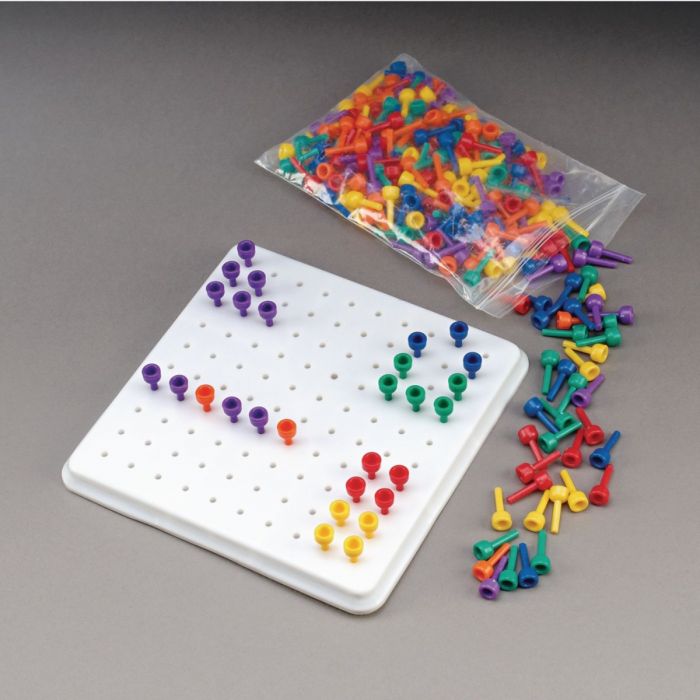 MultiColored Beaded Pegs Board FREE Shipping