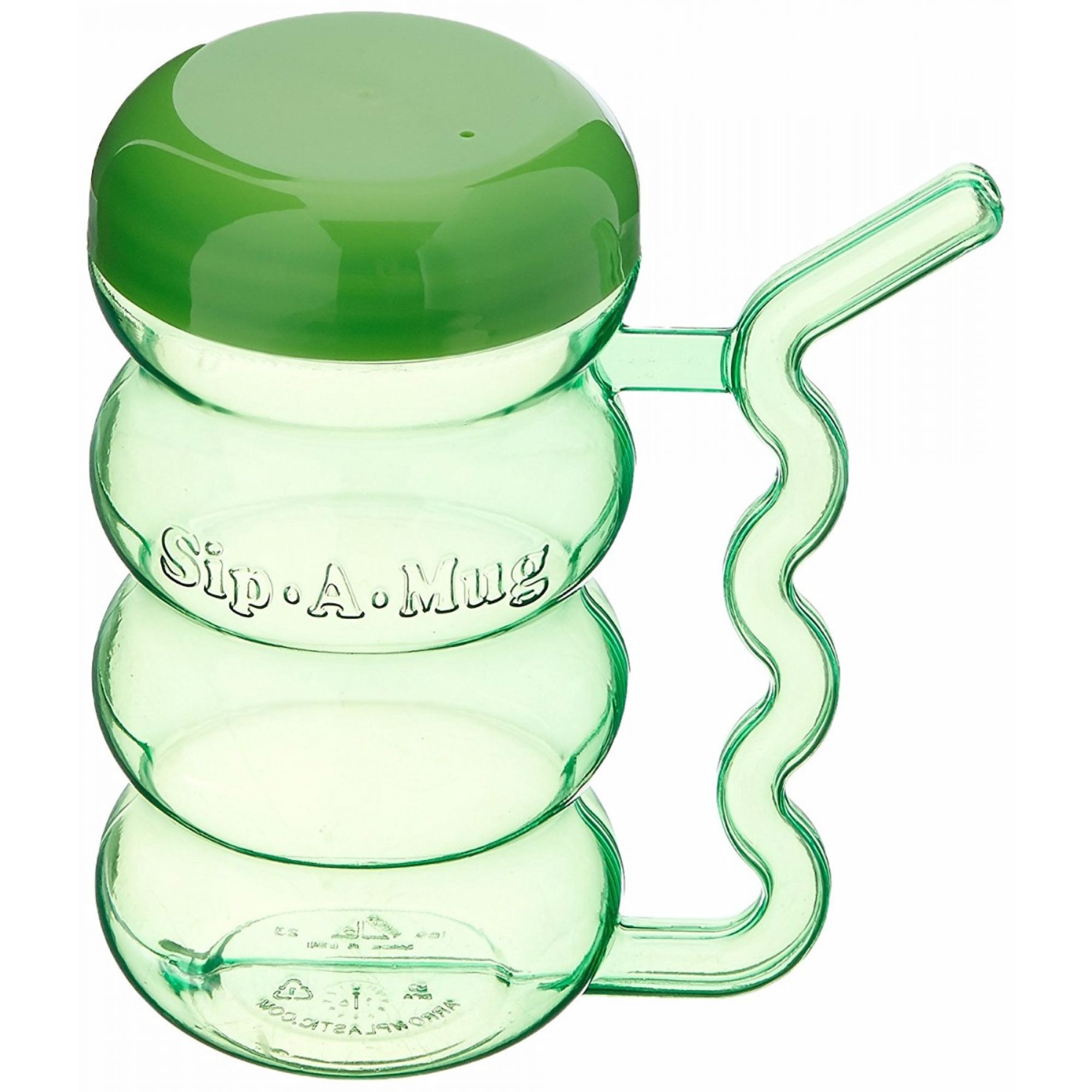 Patterson Cup with Built-in Straw Small Green