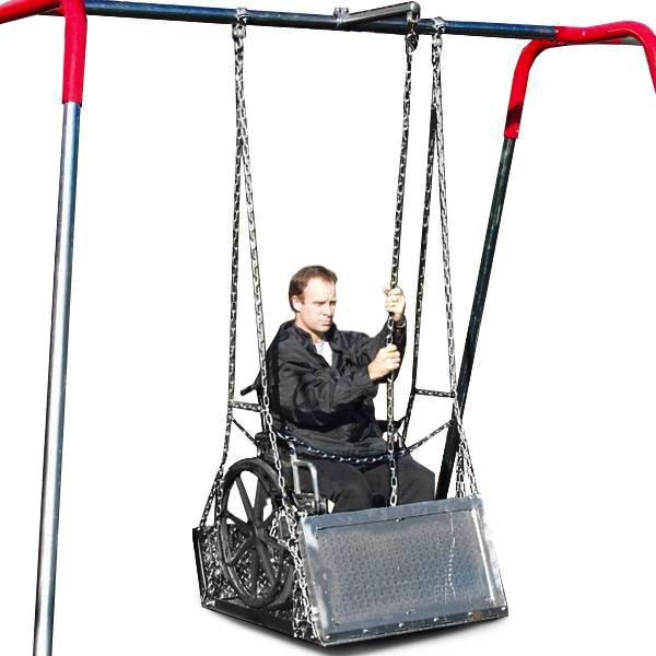 Wheelchair Swing Platform and Frame by SportsPlay
