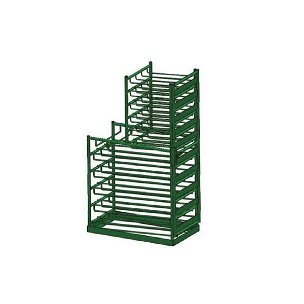 Layered Storage Rack for 15 D/E and 20 M6 Oxygen Tanks with 165 lbs ...