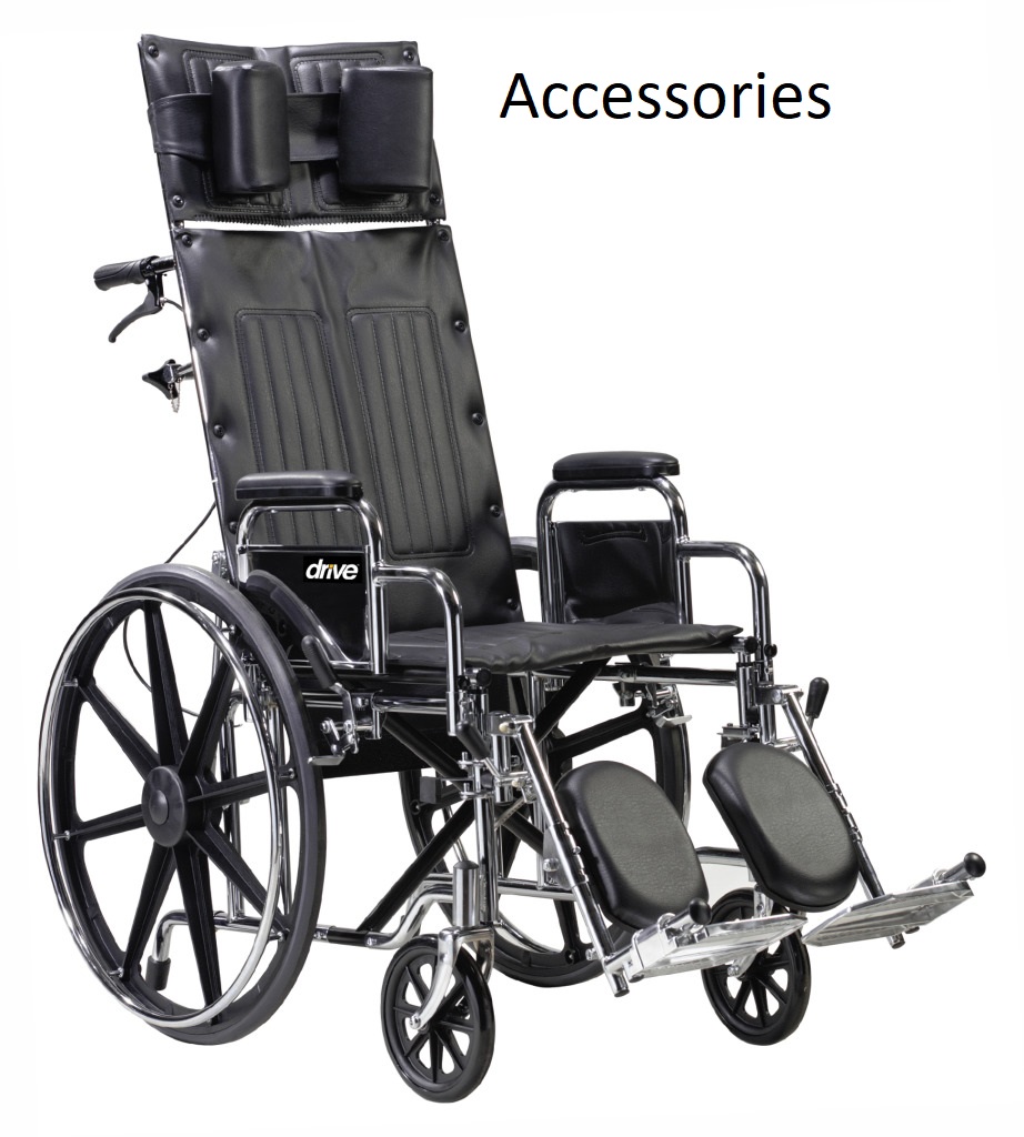 Drive Medical Accessories for Sentra Full Reclining Wheelchair