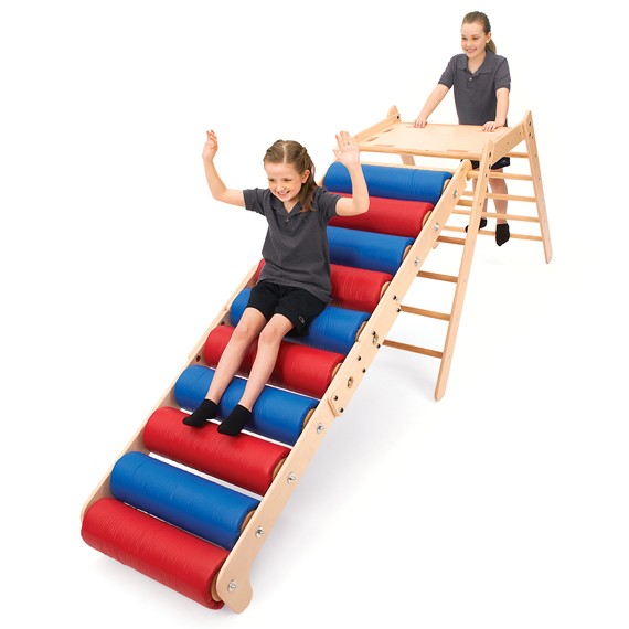 Pediatric Steamroller Ramp Sensory Stimulation Therapy Slide
