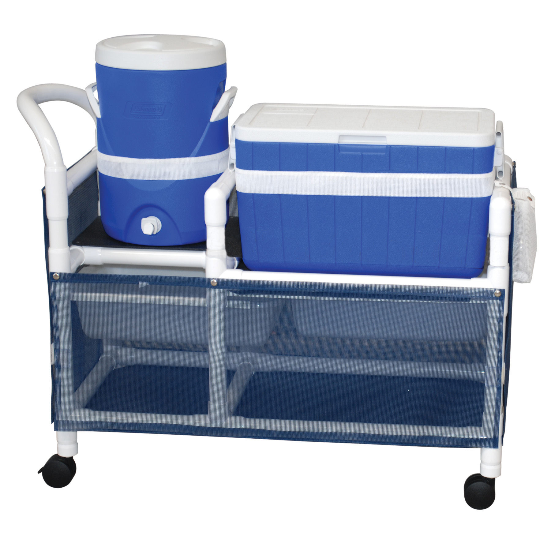 Ice Cart with 48 Quart Ice Chest and Skirt Cover Panels