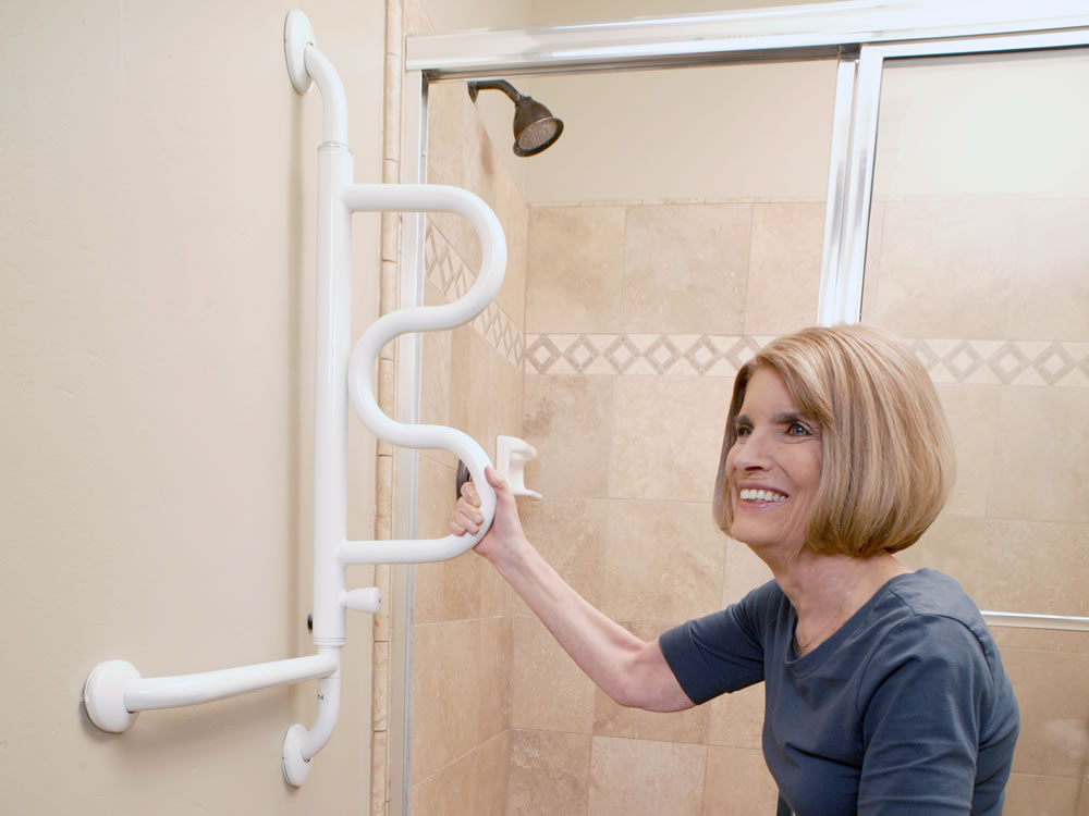 The Curve Toilet Safety Assist Grab Bar