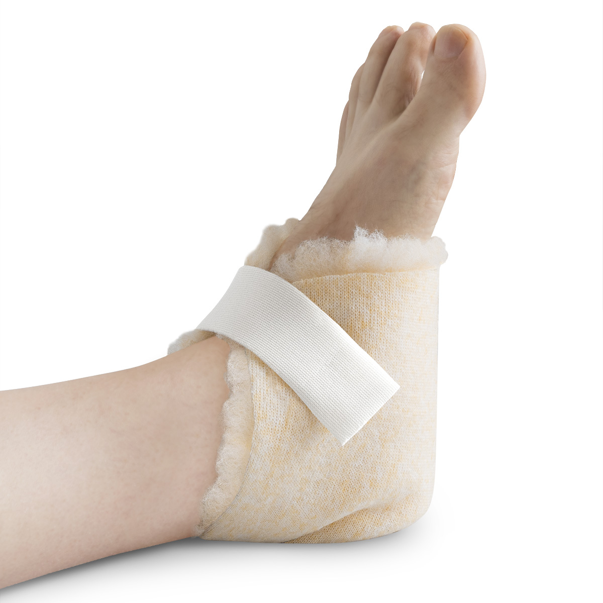 Heel Protector with Securing Strap for Pressure Ulcer
