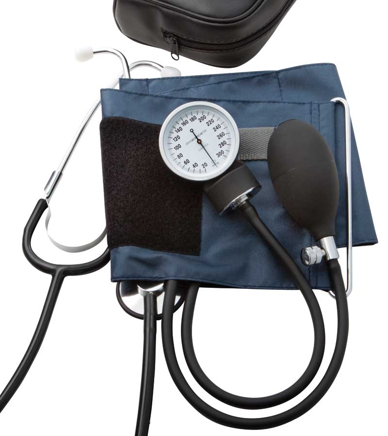 Medline Home Blood Pressure Kit Attached Stethoscope 1Ct