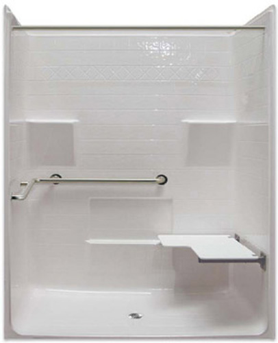 Roll in 63 in. x 38.5 in. ADA Shower Stall