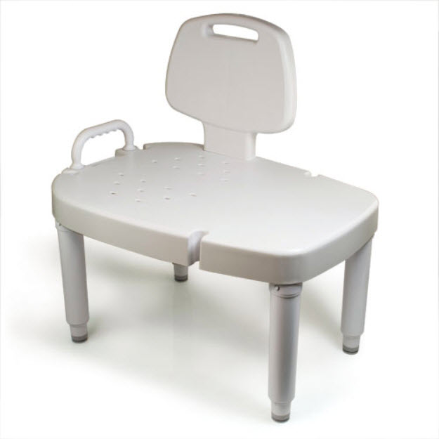 Shower Transfer Bench with Adjustable Height by Maddak