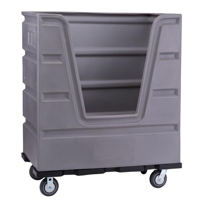 Rolling Commercial Garbage and Recycling Cart by R&B Wire Products