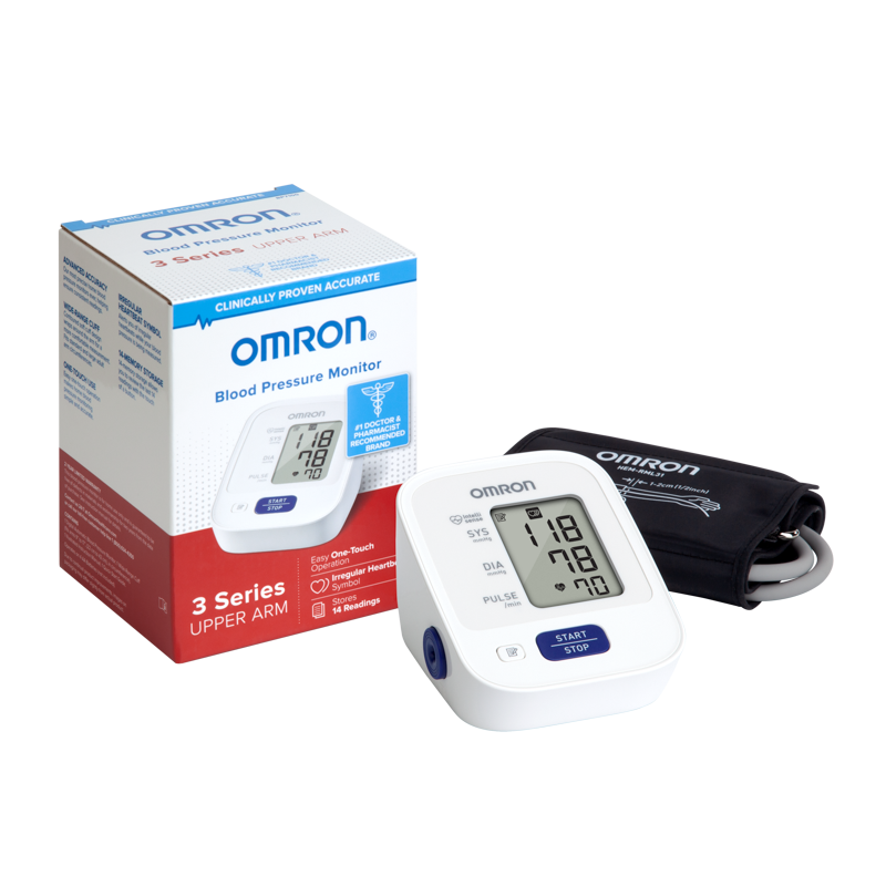 OMRON 3 Series Upper Arm Blood Pressure Monitor | Stores 14