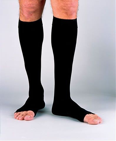 2 Pairs 30-40 mmhg Mens Over Knee High Compression Socks Running Long Scokings 