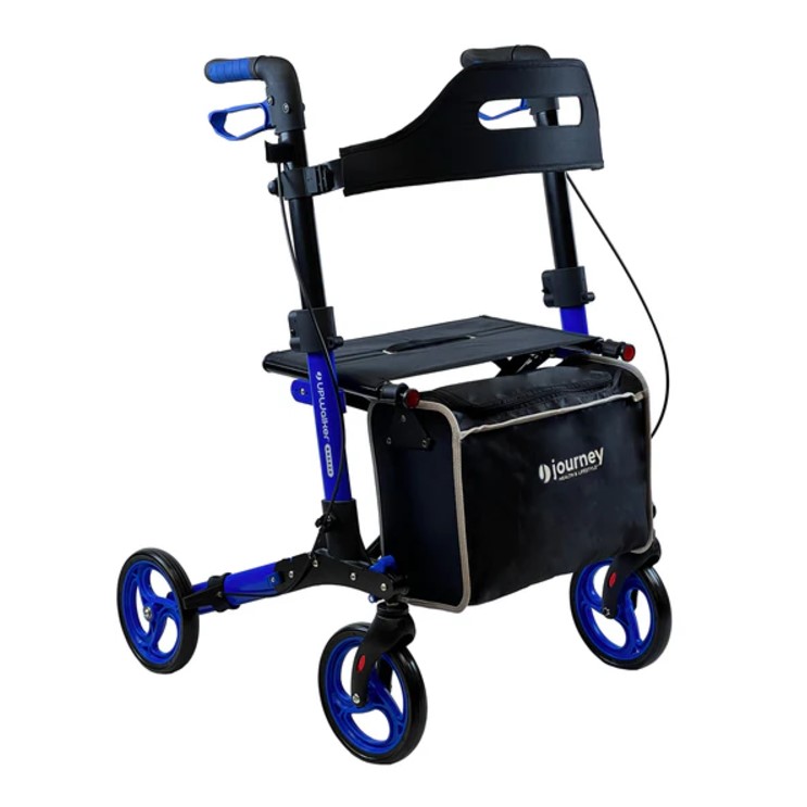 Upright Rollator Walker with Swivel Wheels - UPWalker Breeze Upright Rollator Walker with Swivel Wheels - UPWalker Breeze