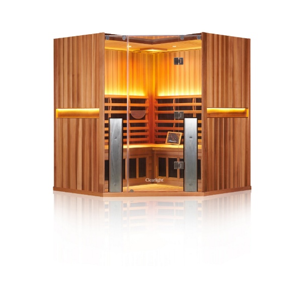 Clearlight Sanctuary C FourPerson Full Spectrum Infrared Corner Sauna