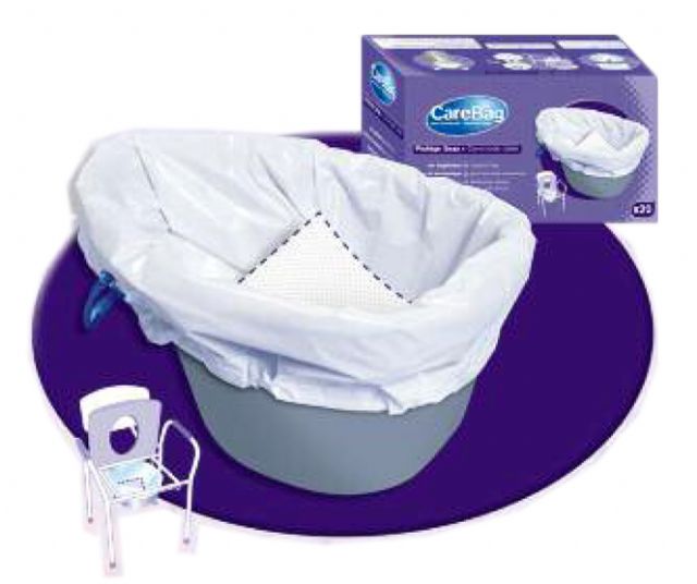 Cleanis Carebag Commode Liner with Super Absorbent Pad