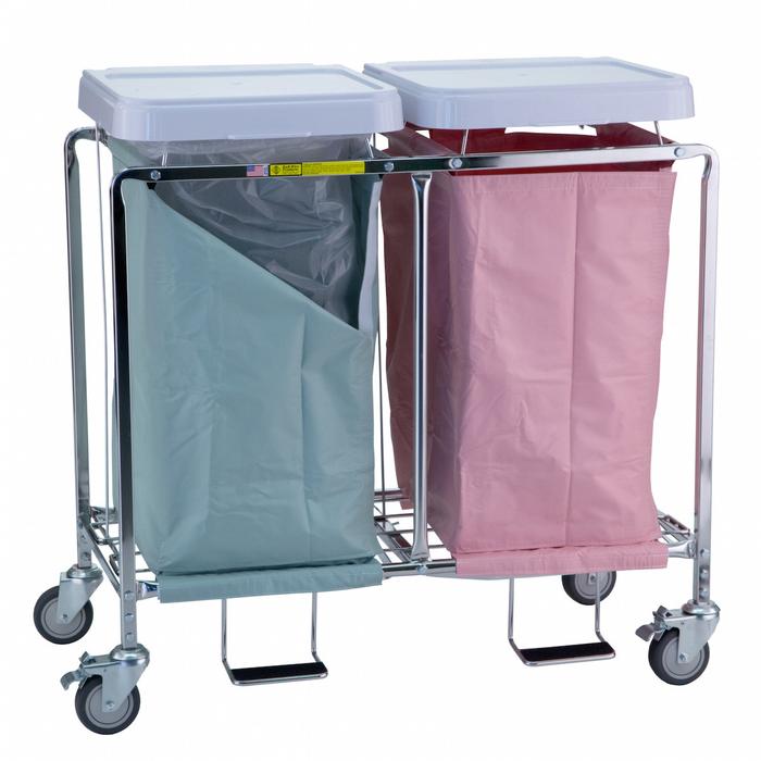 Double Easy Access Laundry Hamper with Foot Pedal
