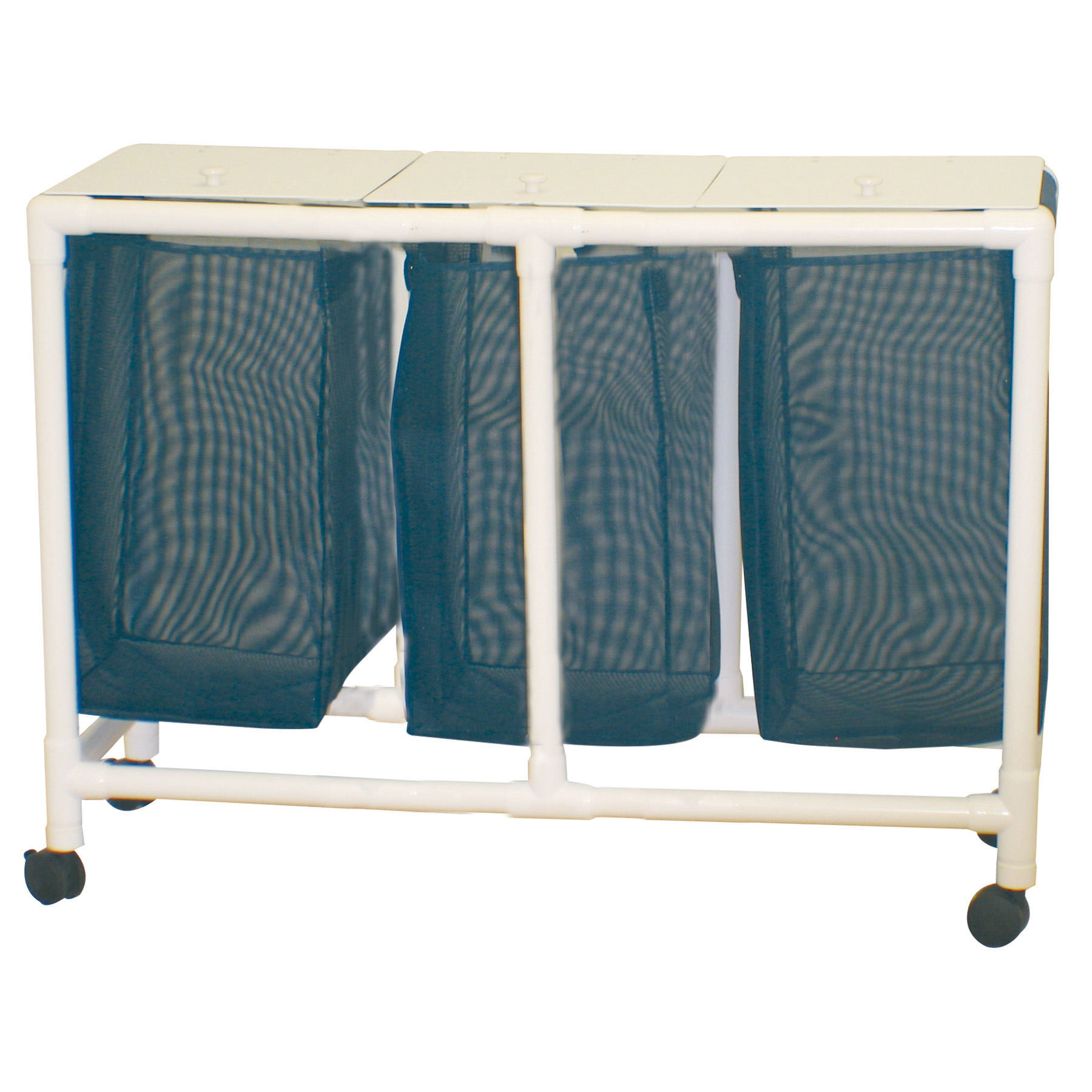 Economy Echo Triple Bag Laundry Hamper with Lids