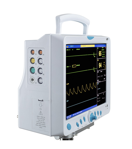 Portable EKG Monitor for Patient Vital Signs with 12.1-Inch