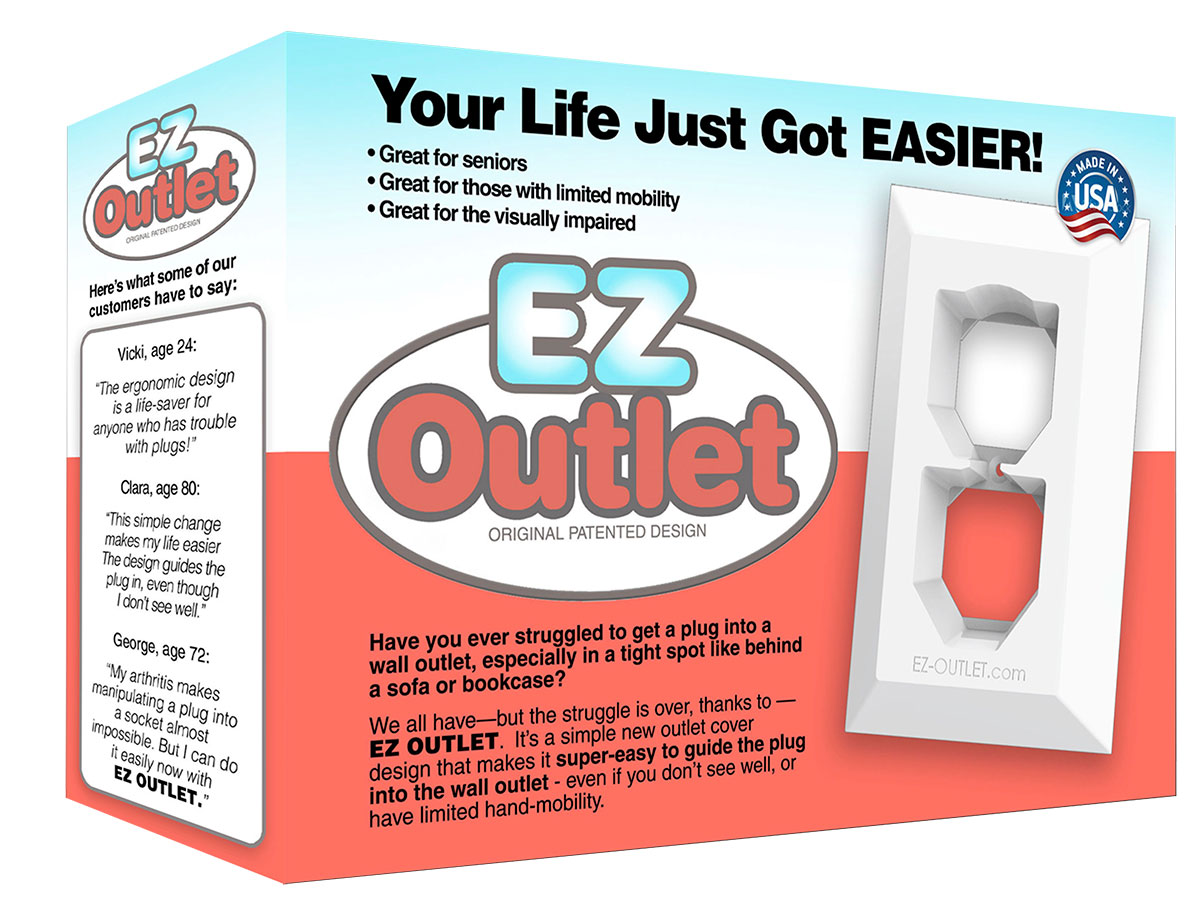 EZ Outlet Electrical Wall Outlet Cover Quantity of 6 or 12