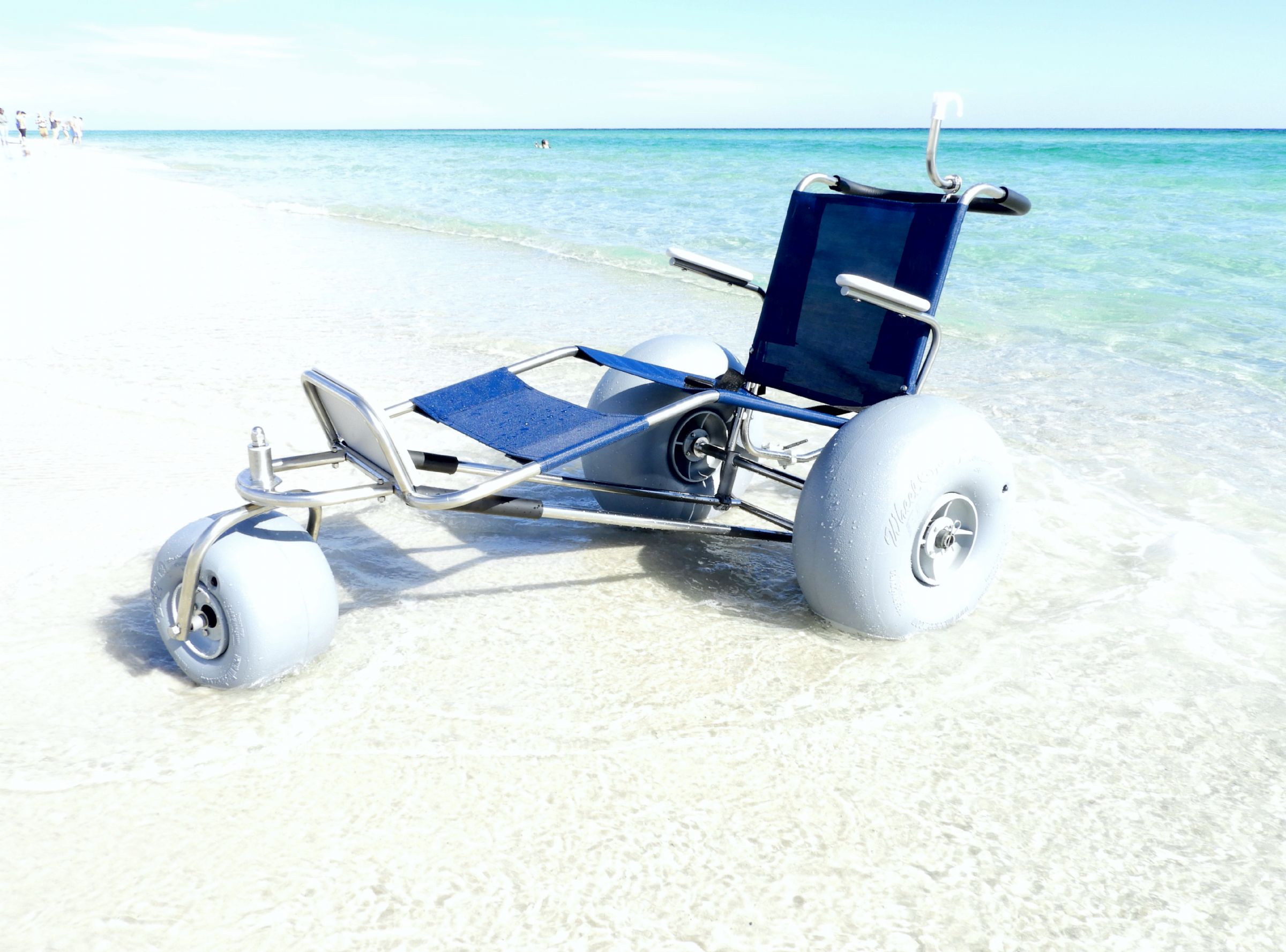 EZ Roller Floating Beach Wheelchair, With Stainless Steel