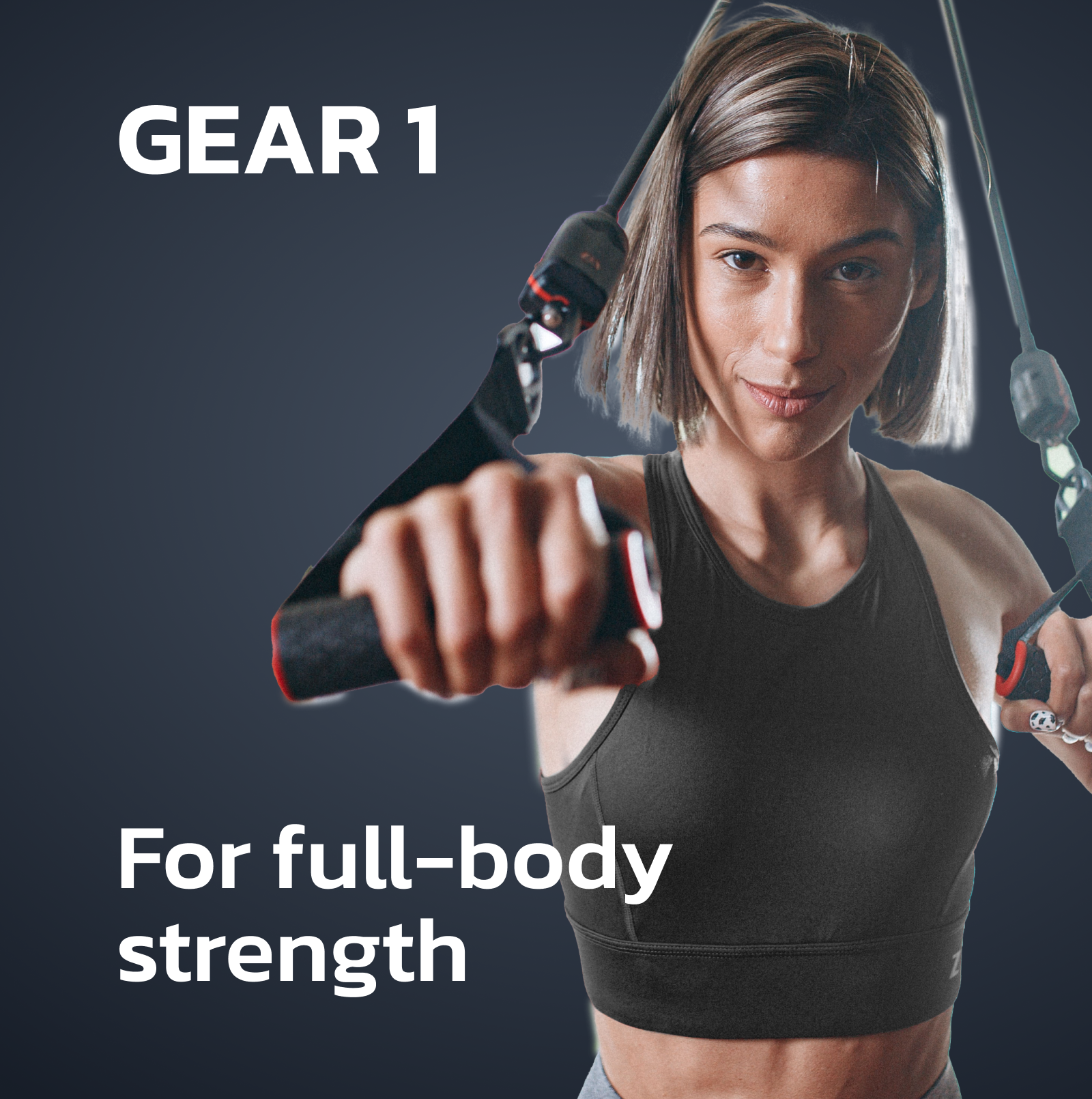 GEAR 1 Smart Fitness Resistance Bands Strength Training Kit for Full Body Workouts by Hygear