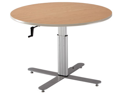 Height Adjustable Round Group Therapy, Height Adjustable Round Table