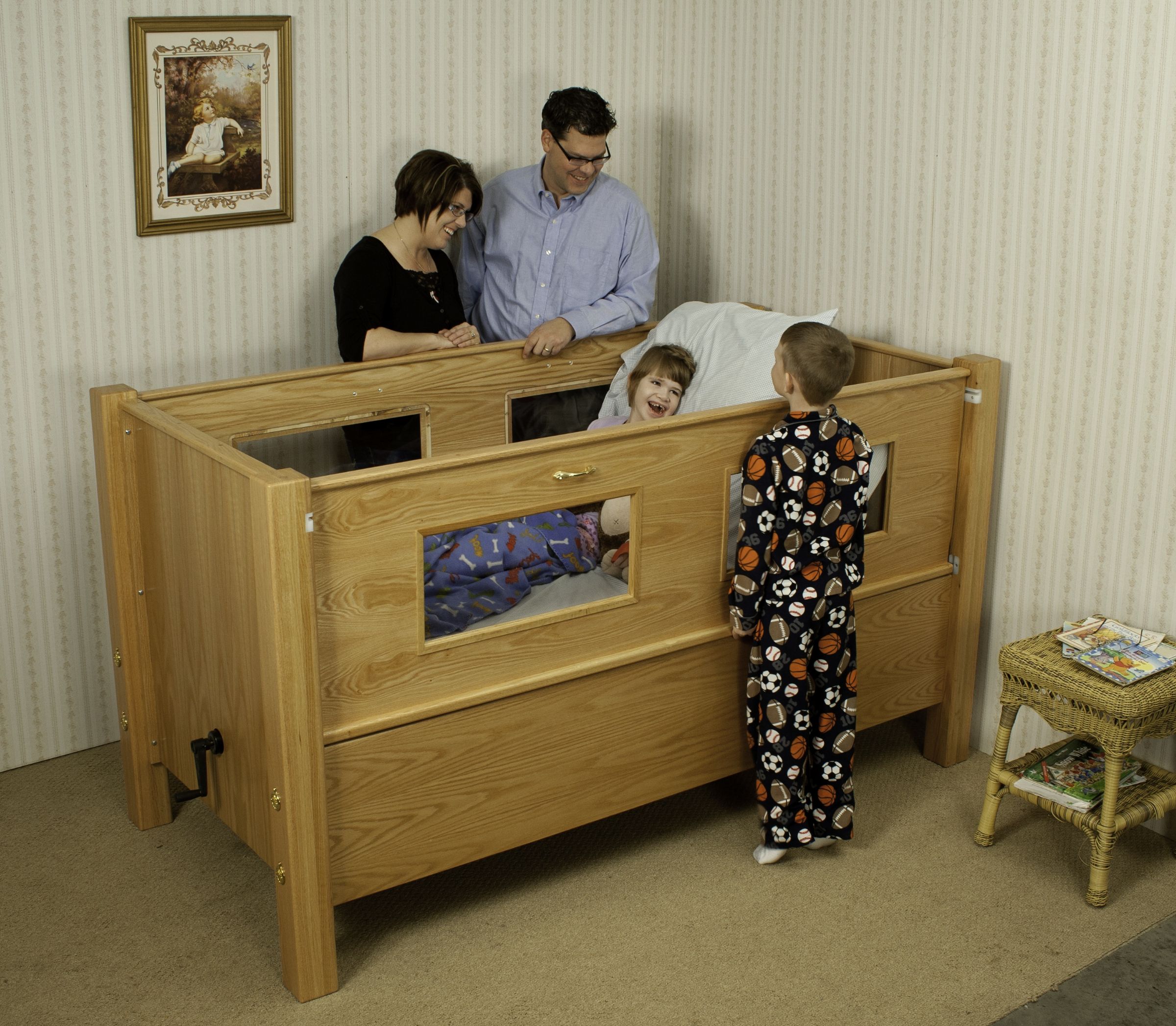 Slumber Series Manually Adjustable Safety Bed