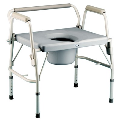 Bariatric Drop-Arm Commode - FREE Shipping