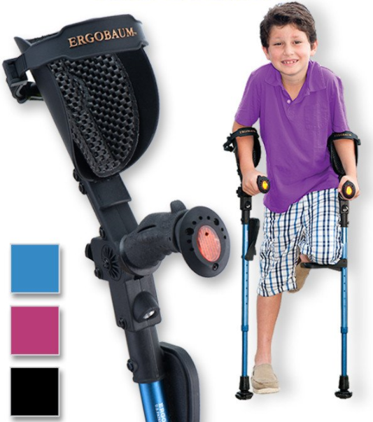 Ergobaum Kids Forearm Crutches DISCOUNT SALE - FREE Shipping
