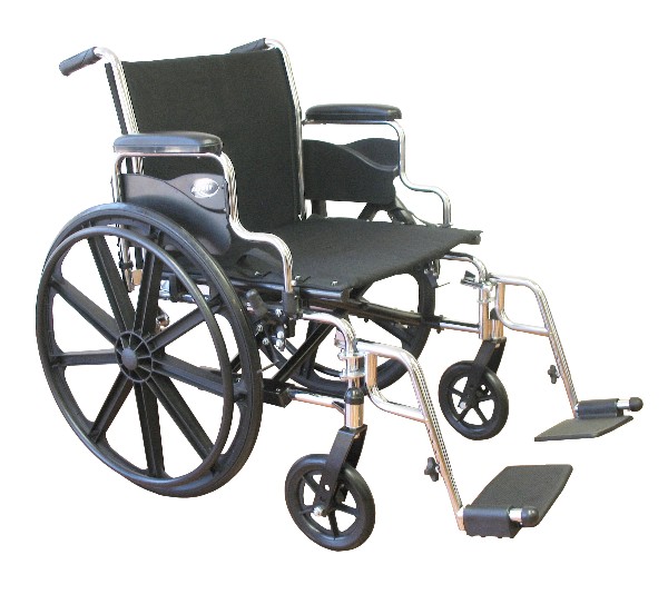 Extra Wide Heavy Duty Deluxe Bariatric Wheelchair by Karman Healthcare