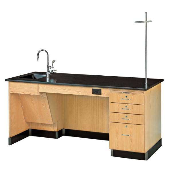 Kinetic ADA Instructor Desk with Roll-Under Sink and Accessible