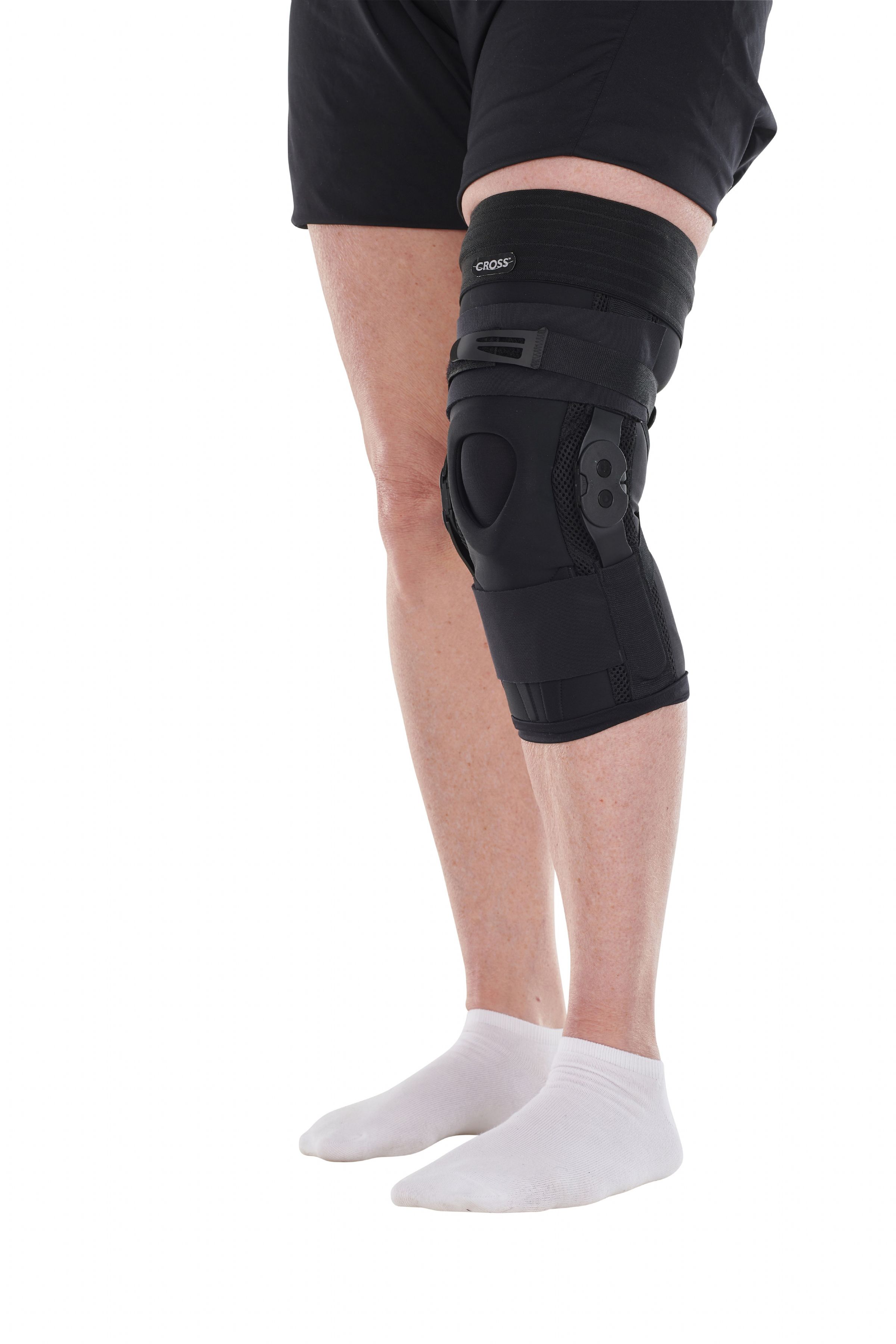 Cross Hyper Extension Knee Orthosis Sleeve