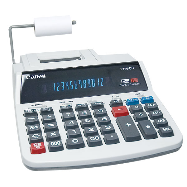 Canon Large Display Desk Top Printing Calculator